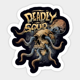 Deadly Squid Sticker